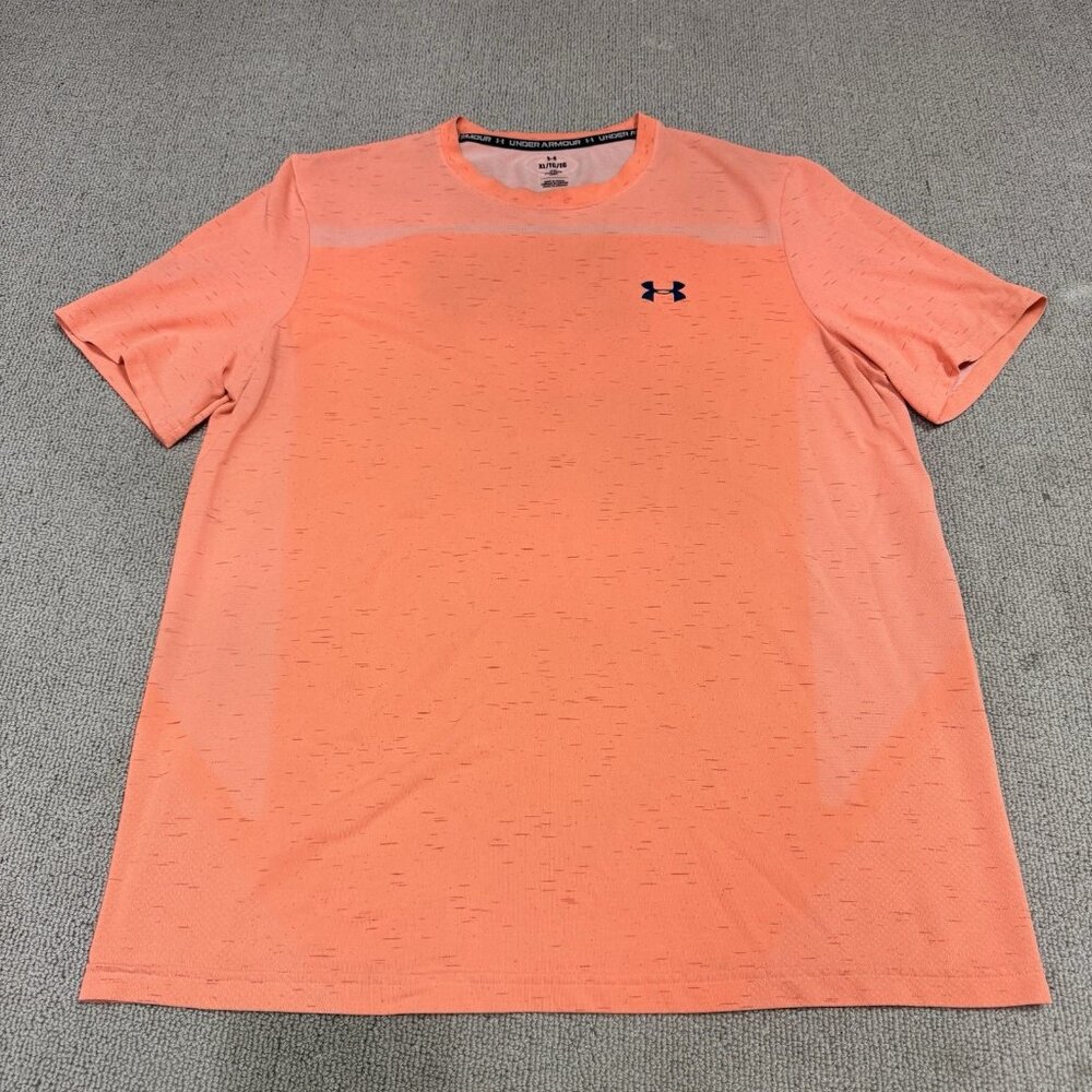 Under Armour T-Shirt Men’s Orange Short Sleeve Size XL